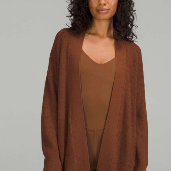 Merino Wool-blend Ribbed Long Wrap, size 2 - Picture 3 of 4